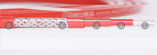 單芯串聯(lián)式恒功率電伴熱帶結構圖