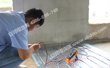 發(fā)熱電纜安裝完的檢測(cè)
