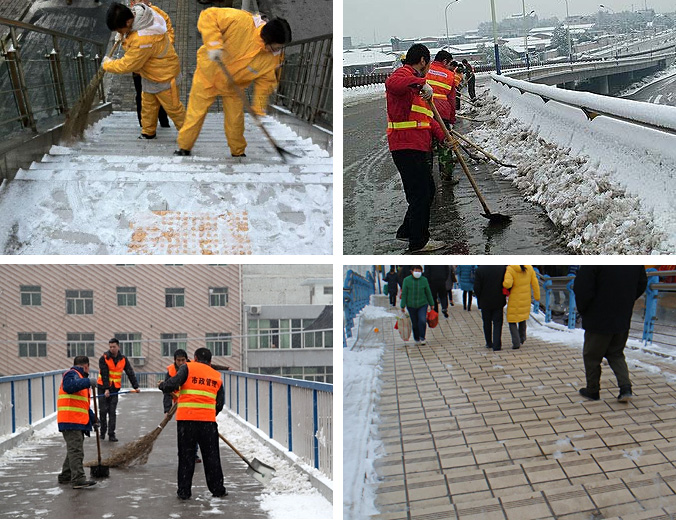 以往天橋、立交橋人工除雪廠(chǎng)景