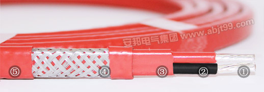 雙芯串聯(lián)式恒功率電伴熱帶結構圖